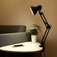 thumbnail image 4 of Lampe de Bureau à DEL, Lampe de Bureau à Bras Articulé Réglable avec Pince, Noir, 4 of 8