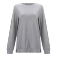 thumbnail image 4 of Women Side Split Fall Fashion 2025 Long Sleeve Shirts Trending Now, 4 of 5