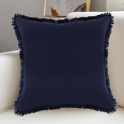 Amzcrzy Pillows, Throw Pillows, Bedding, Pillow, Gifts for Women, Sofa Pillow Thickened Washed And Linen Tassel Living Room Bedroom Sofa Bedside Pillow Cushion Cotton Throw Pillows Cover