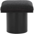thumbnail image 3 of Meridian Furniture Banc/tabouret en Tissu Bouclé Noir, 3 of 6