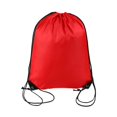 thumbnail image 1 of Plain Makapal Drawstring Back Pack Bag With Zipper Shoes Bag, 1 of 7