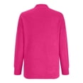 thumbnail image 4 of Timegard Hauts pour Femmes Manches Longues Col en V Tricot Confortable chandail-Over Automne Hiver Décontracté Ample Chaud Hauts, 4 of 5