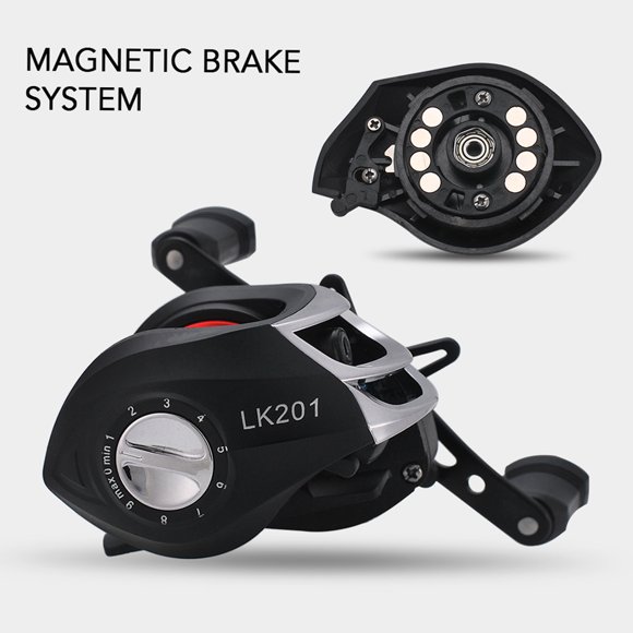 lizard Fishing Reel,Speed 7.2 1 Ratio Baitcast Reel Ball Reel Baitcaster Baitcast Reel 17+1 1 Ratio Speed 7.1 1 Reel Speed 7.1 Jinmie Reel Rusuo Speed