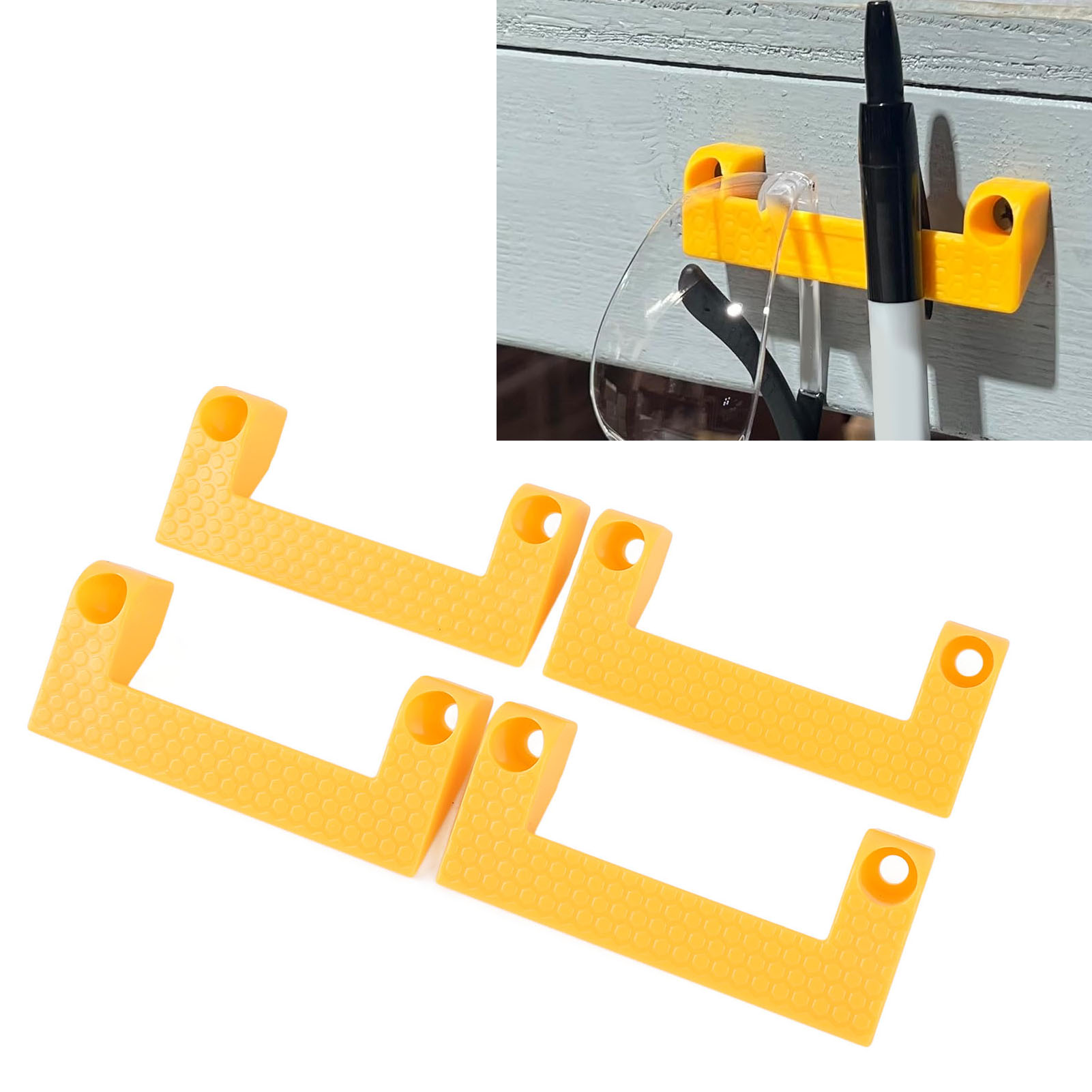 Tape Measure Bracket, 4pcs Tape Measure Holder Easy Installation  for Garage