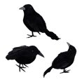 thumbnail image 1 of 3/6Pcs Halloween Black Crow Model Simulation Fake Bird Animal Scary Toys For Halloween Party Home Decoration Horror Props, 1 of 5