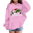 thumbnail image 1 of Girls Long Sleeve Tops, Pullover Sweatshirt with Crewneck and Pocket, 1 of 9