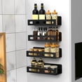 thumbnail image 1 of KITTEHIGM Magnetic Spice Storage Rack Organizer For Refrigerator And Oven, Black Fridge Organizers And Storage Unclaimed Pallets #33, 1 of 6