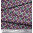 thumbnail image 3 of Soimoi Rayon Fabric Floral Mandala Print Fabric by The Yard 56 Inch Wide, 3 of 3