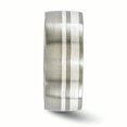 thumbnail image 3 of Edward Mirell Titane & Argent Sterling Bande Brossée 9mm Taille 8, 3 of 4