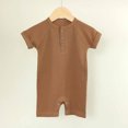 thumbnail image 2 of Timegard Baby Clothes Newborn Infant Ribbed Short Sleeve Rompers Onesie Summer Comfy Toddler Clothing, 2 of 5