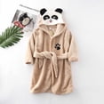 thumbnail image 2 of Kids Flannel Hooded Bathrobe, Toddler Robe with Belt and Pockets, Boys Girls Fleece Robe for Warmth and Comfort, Machine Washable, 2 of 3