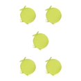 thumbnail image 2 of relayinert 1/2/3/5 Confort et Durabilité des Chaises Coussin Rond Doux et Confortable Jaune Vif 5 Pcs, 2 of 6