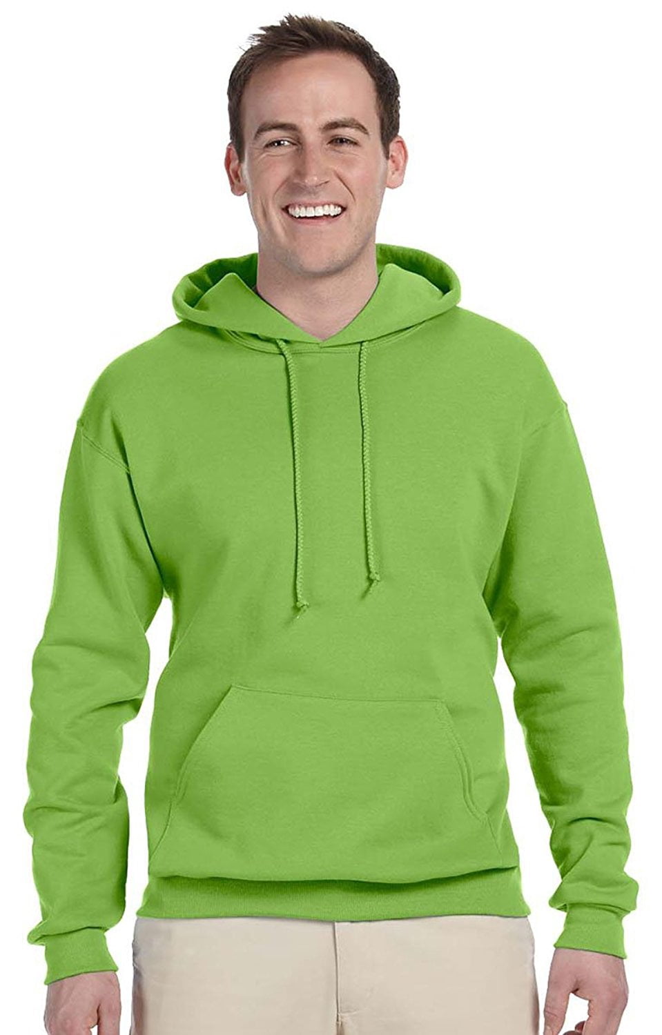 Jerzees Mens NuBlend Pull Over Hooded Sweatshirt, 3X, Kiwi Green