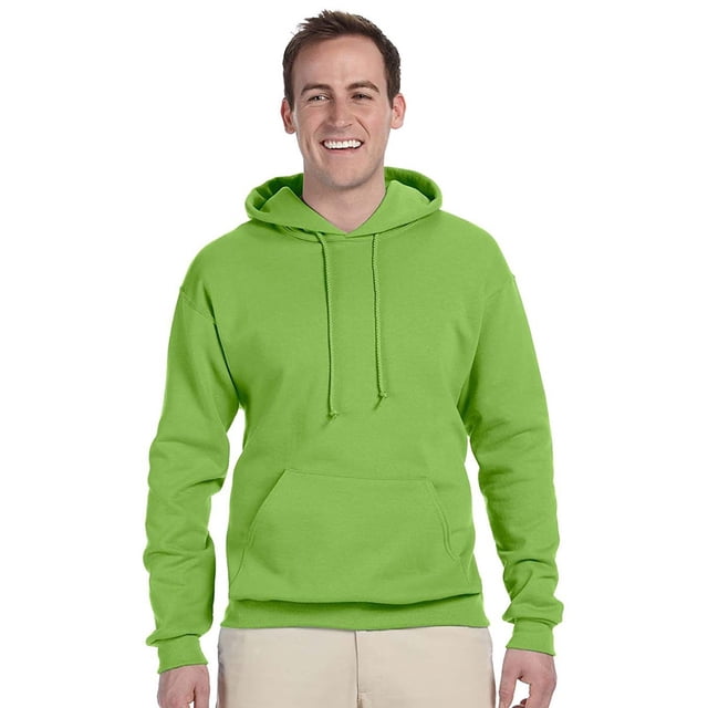 Jerzees Mens NuBlend Pull Over Hooded Sweatshirt, 4X, Kiwi Green