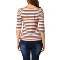 thumbnail image 3 of INSPIRE CHIC T-Shirt pour Femme Fête des Mères Non Doublé Col Rond Manches au Coude Coupe Ajustée Décontracté TG Multicolore Blanc, 3 of 8