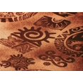 thumbnail image 1 of Ahgly Company Tapis d'Intérieur Rectangulaire Transitionnel Rouge Cramoisi Lavable à la Machine, 4 Pieds x 6 Pieds, 1 of 7