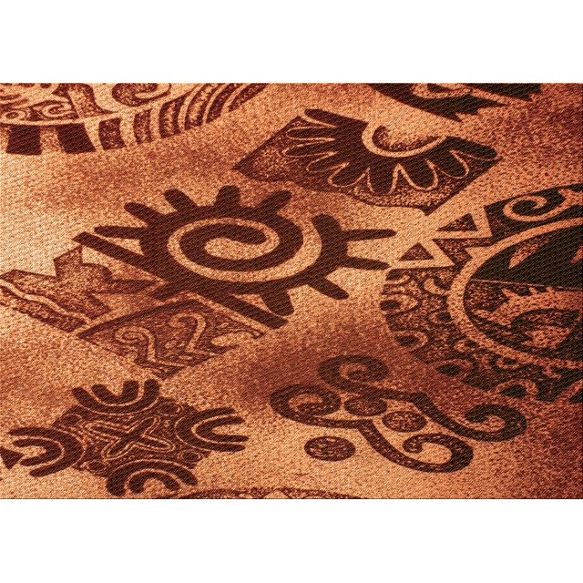 Ahgly Company Tapis d'Intérieur Rectangulaire Transitionnel Rouge Cramoisi Lavable à la Machine, 4 Pieds x 6 Pieds