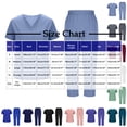 thumbnail image 2 of Neewe Scrubs Set for Women Nurse Uniform Jogger Suit Stretch Top & Pants with Drawstring Medical Nursing Uniform Set, 2 of 7