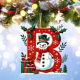 thumbnail image 3 of Bdday 26 Letters Christmas Tree Decoration Pendant Christmas Tree Ornaments Personalized DIY Christmas Ornaments Christmas Decoration Xmas Tree Hanging Decor Feature, 3 of 4