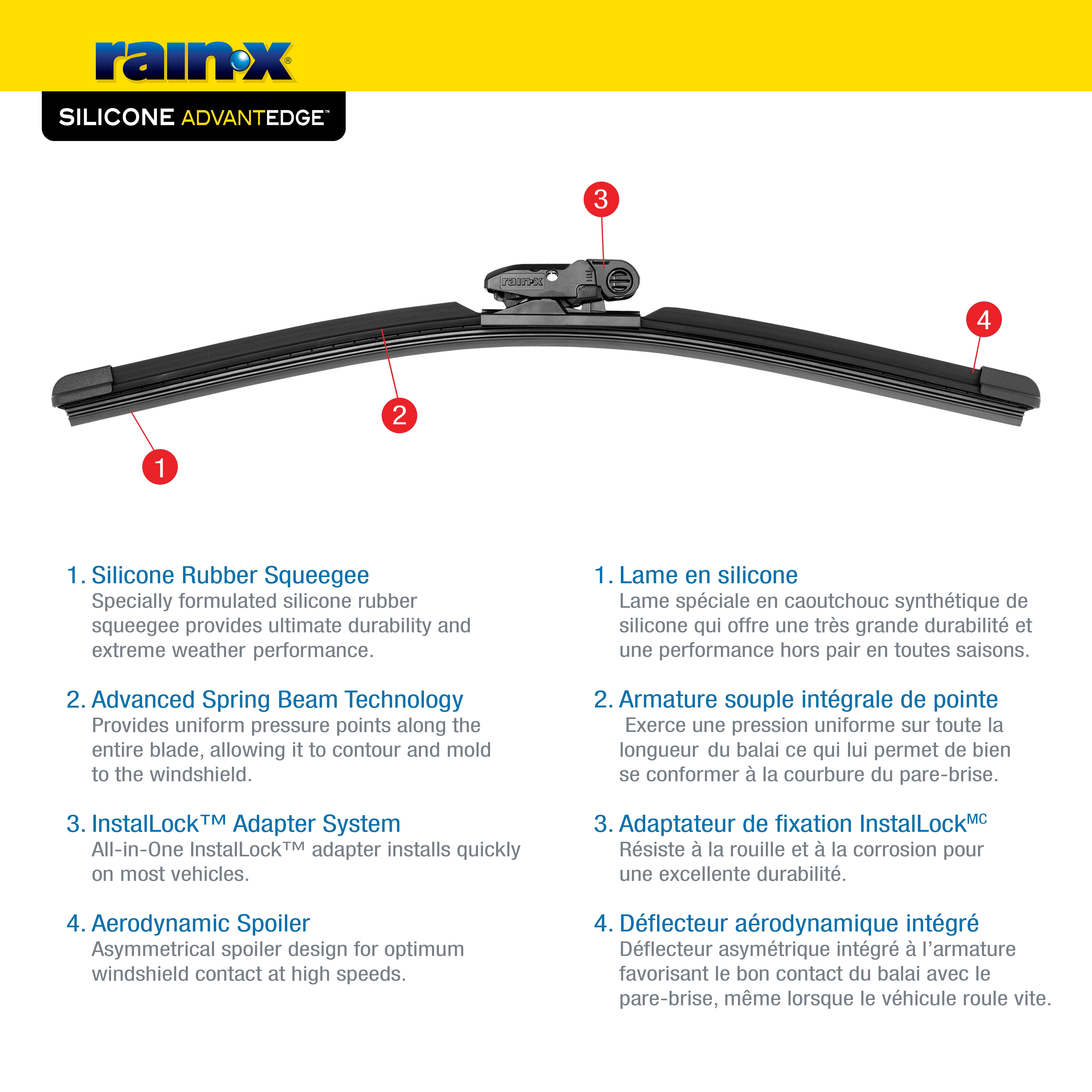 Rain-X Silicone AdvantEdge All-Weather 18" Windshield Wiper Blade