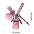 thumbnail image 2 of Safety Keychain Set Portable Faux Leather Wristlet Keychain Pendant Keychain, 2 of 4