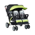 thumbnail image 1 of Foundations Gaggle Compass 4-Seat Quad Stroller, Reclining Seats with UV Canopy, Lime, 1 of 8