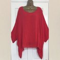 thumbnail image 1 of CEHVOM Mode Femme T-Shirt à Col Rond à Manches Courtes Été Uni Ample Blouse Hauts, 1 of 4