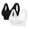 thumbnail image 1 of Soki 2pc Sports Bra for Women Padded Seamless Medium Impact Yoga Running Bras, 1 of 2