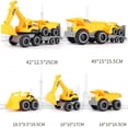 thumbnail image 3 of Baby Shining Car Toy Engineering Car Excavator Model Tractor Toy Dump Truck Model Classic Toy Vehicles Mini Gift for Boy, 3 of 11