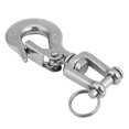 thumbnail image 3 of 304 Stainless Steel Swivel Eye Clevis Lifting Chain Snap Hook 150KG Working Load Limit 90mm, 3 of 9