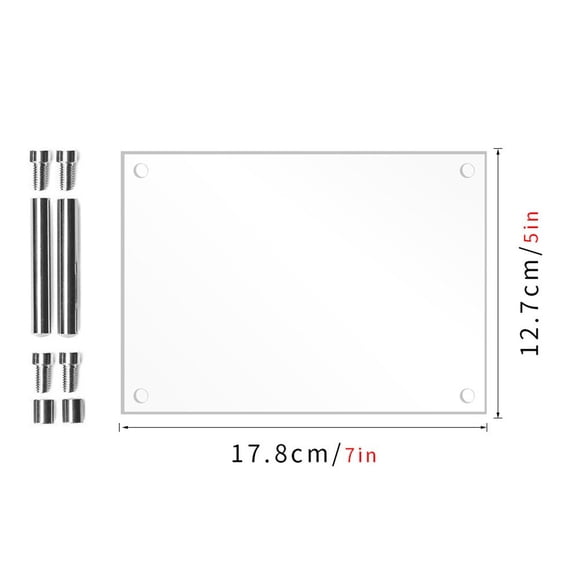 Acrylic Photo Frame Poster Certificate Holder Display Stand Desktop Ornament