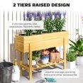 thumbnail image 4 of Outsunny Raised Garden Bed, Planter Box w/Storage Shelf, Natural Wood, 4 of 9