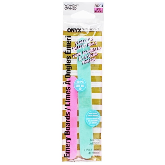 Onyx Professional Limes à Ongles Émeri
