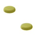 thumbnail image 2 of maskred Housses de Coussin Rondes pour Tabouret Confortable Polyester Imperméabilisation Douce Vert Jaune 2Set, 2 of 6