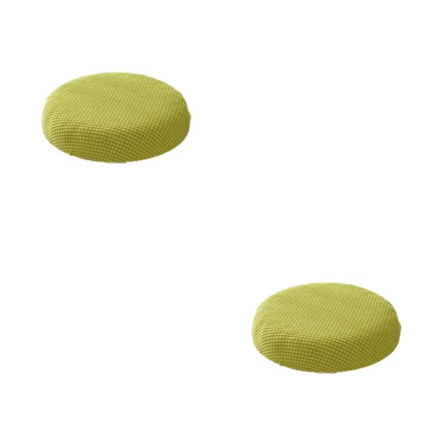 kurtrusly Stylish Round Cushions For Stools – Seating Experience Stool Cushions Polyester Seat Covers Mild Waterproofing green yellow 2Set