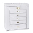 thumbnail image 2 of 6 Layers Womens Jewellery Boxes Table Top Large Leather Chest Jewelry Organizer Case w/ Removeable Drawers, 2 of 7