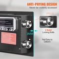 thumbnail image 4 of KFFKFF Safety Box, 0.5 Cubic Feet Residential Security Box, Steel Protection Box with Digital Lock and 2 Keys, Wall-Installed Storage Box, Dimensions 13.8 x 9.8 x 9.8 inches, 4 of 9