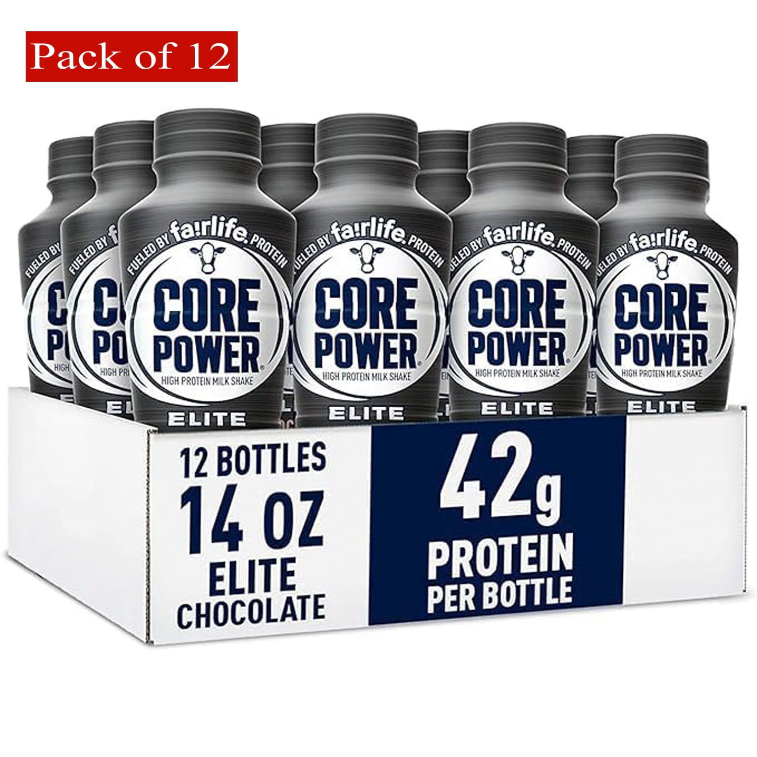 Core Power High Protein Shake 42g Protein Chocolate (12x414ml)