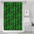 thumbnail image 1 of Ensemble de Rideau de Douche avec Doublure à Boutons-Pression, Feuille de Trèfle Chanceux Irlandais Vacances (3) Rideaux de Douche Doublure de Douche Réutilisable, Doublure de Douche Décorative en Polyester, 72x72 Pouces, 1 of 4
