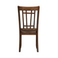 thumbnail image 4 of Liberty Furniture Santa Rosa Lattice Back Side Chair, Antique Honey and Textured Linen (Set of 2), 4 of 8