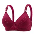 thumbnail image 1 of Birdeem Woman's Embroidered Glossy Comfortable Breathable Bra Underwear No Rims, 1 of 12