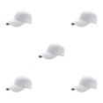 thumbnail image 1 of relayinert Lightweight And Breathable Sun Cap Sporty Style For Outdoor Enthusiasts Adjustable Strap Polyester Outdoors Sun Cap white 5Set, 1 of 6