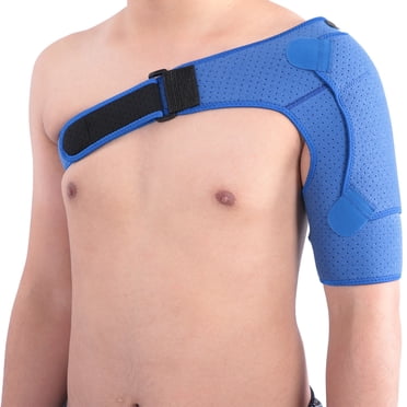 Compression Shoulder Support Brace for Men and Women, Dislocated Shoulder Brace Adjustable Neoprene Wraps Band
