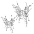 thumbnail image 3 of 2 Pcs Pinces à Cheveux Papillons Pinces à Mâchoires Accessoires pour Cheveux Femmes Pinces à Cheveux, 3 of 9