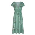 thumbnail image 4 of Cameland Robe Flottante Bohème à Imprimé, Col en V, Ventilée, Sexualité pour Femmes, 4 of 6