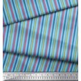 thumbnail image 2 of Soimoi Poly Georgette Fabric Vertical Stripe Printed Fabric 1 Yard 42 Inch Wide, 2 of 5