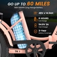 thumbnail image 3 of MOONCOOL TK1 Folding Electric Tricycle, 750W Motor 48V Foldable Ebike Electric Trike for Adults, 20" Fat Tire 3 Wheel Electric Bicycle with Front & Rear Baskets, 3 of 6