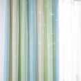 thumbnail image 2 of Mistaha 1 Pce Rideau Simple Dégradé à Étoiles Ajourées Double Couche Occultant Chambre Salon Rideau Isolant, 2 of 8