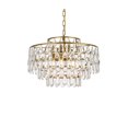 thumbnail image 3 of Elegant Lighting Mila 20 inch pendant in brass, 3 of 4