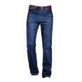 thumbnail image 3 of lionlar Jeans pour Hommes Jeans Extensible Mode Tendance Taille Haute Respirant Bleu Profond 34, 3 of 8